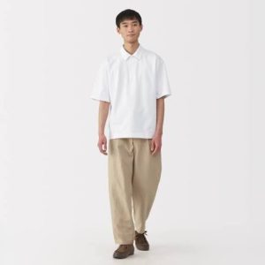 Áo Polo AIRism Cotton Pique dáng rộng
