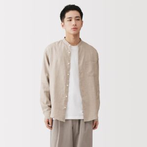 Áo sơ mi vải lanh cao cấp