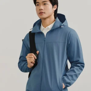 Áo Khoác Nam Lightweight Tech Có Nón Pocketable Form Regular