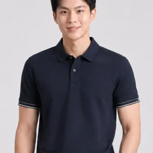 Áo Polo Nam Stripe Egde Form Regular